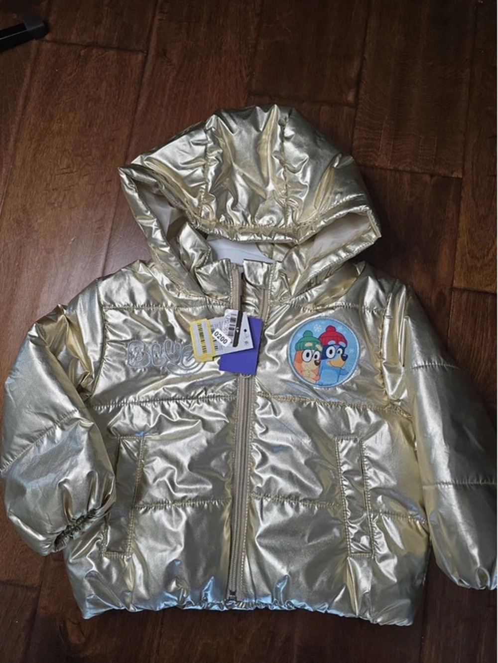 12m brand new bluey, from disney winter coat. Item 200G2